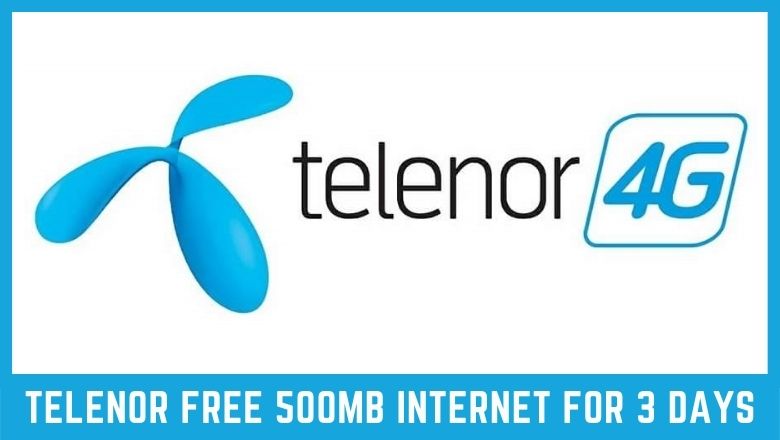 Telenor Free 500MB Internet for 3 Days